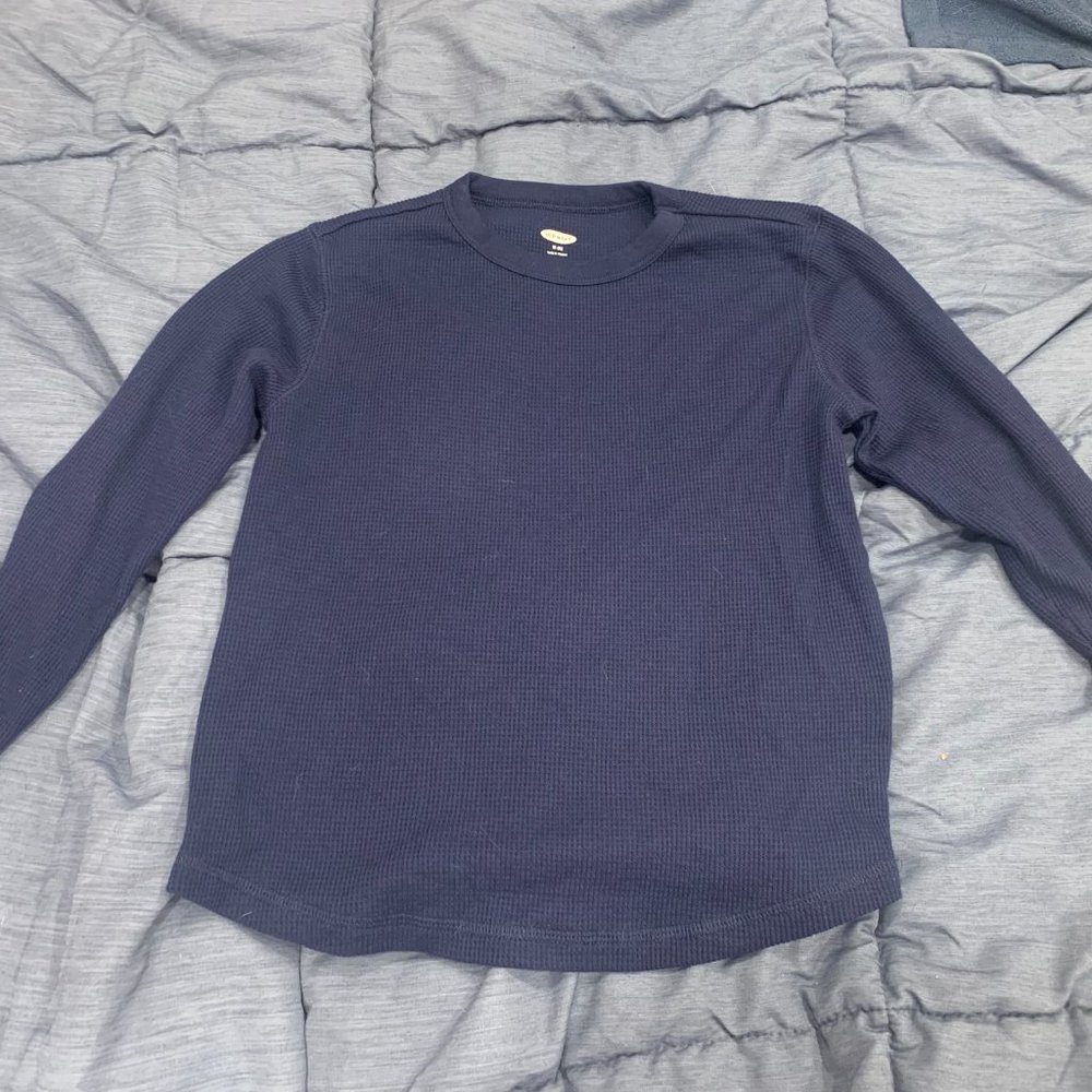 Waffle knit long sleeved t